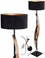 Lampa podłogowa 145 cm stojąca. Loft. Różne kolory drewna i abażuru. Drewno i abażur.  Hol, korytarz, salon, biuro, restauracja, kawiarnia, sypialnia.