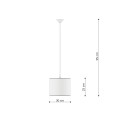 lampa wisząca sufitowa KOTY 30 cm do pokoju dziecięcego dla dziecka. Żyrandol zwierzęta. Wymiar.