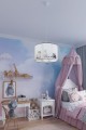 lampa wisząca sufitowa KOTY 30 cm do pokoju dziecięcego dla dziecka. Żyrandol zwierzęta. Wnętrze - pokój dla dziecka.